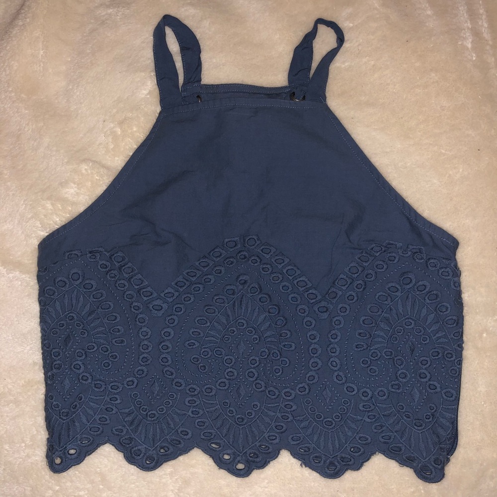 halter tank top (cropped)